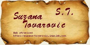 Suzana Tovarović vizit kartica